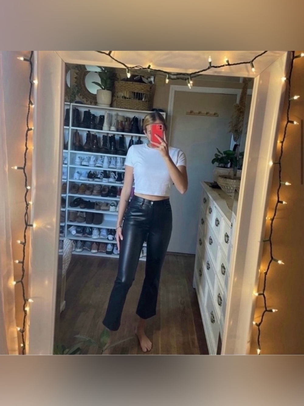 PISTOLA Lennon High Rise Cropped Boot Pant in Slate Black from revolve - Picture 4 of 14